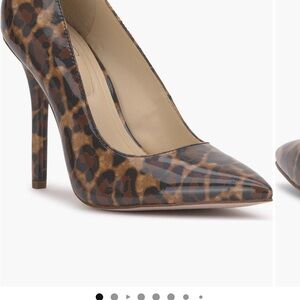 Glossy Leopard Print High Heels